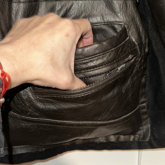 Artists and Revolutionaries Linen & Leather Jacket, Black - Picture 6 of 16